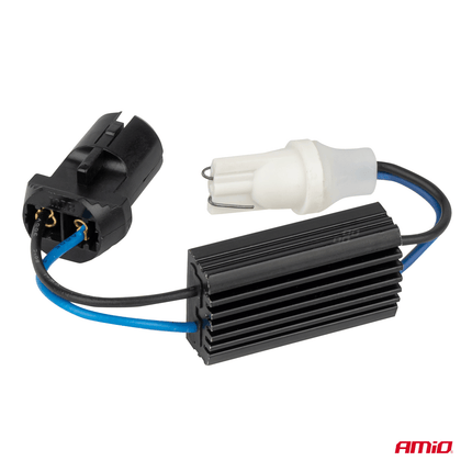 AMiO AMiO T10 W5W CANBUS Condensator Adapter 1stuk - Geschikt voor Niet - Canbus LED Lampen - Stabiele Verlichting Zonder Foutmeldingen AMiO 3