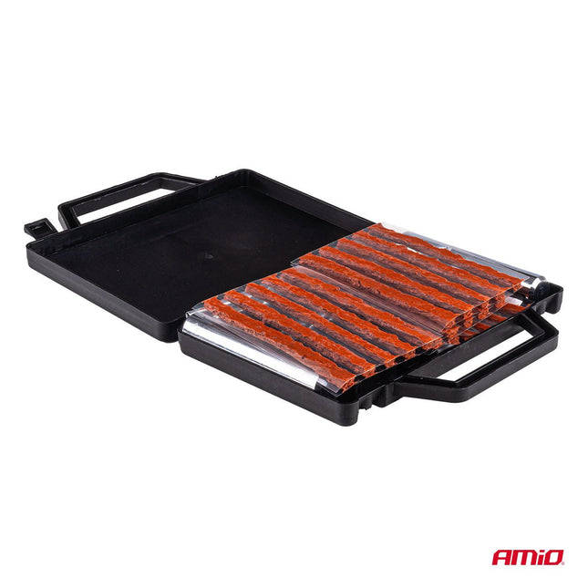AMiO Tubeless Bandenreparatie Set 25 - Delig voor Auto Quad Motor en Offroad - Effectief Afdichten van Lekke Banden Quick - Fix - VCTparts.nl