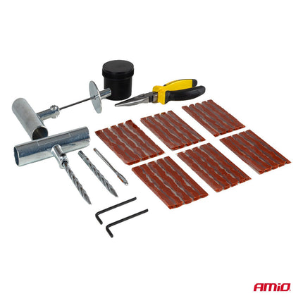 AMiO AMiO Tubeless Bandenreparatie Set 38 - Delig - Effectieve Lekafdichting voor Auto SUV Motor en Quad AMiO 6
