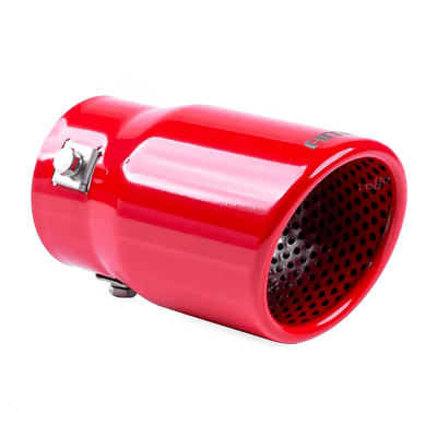 AMiO Uitlaat Einddemper Sierstuk RVS Koppelstuk 63mm Rood