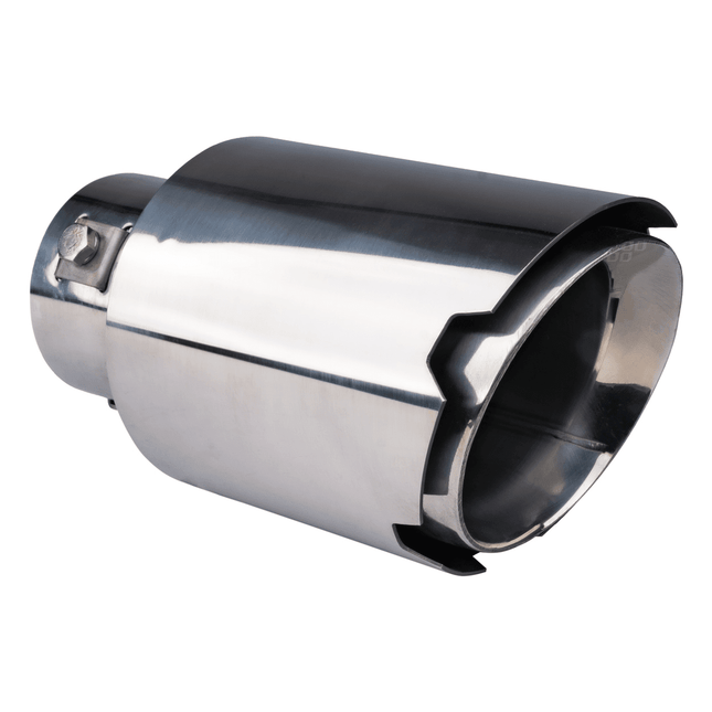 AMiO AMiO Uitlaat Einddemper Sierstuk RVS Koppelstuk 89mm Chrome AMiO 1