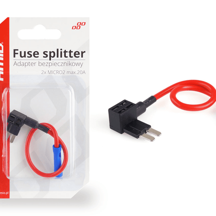 AMiO AMiO Universele Add a Zekeringhouder Micro 2 Steekzekering 20A Splitter Adapter AMiO 1