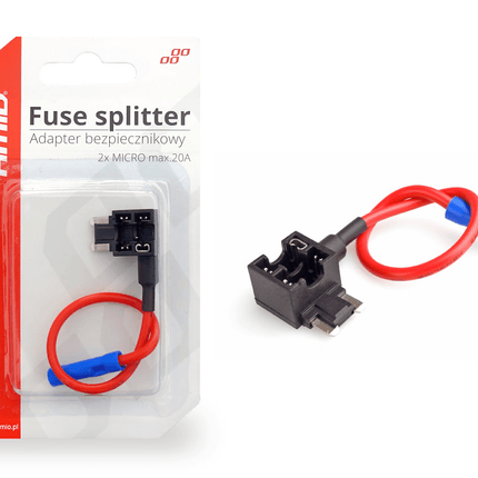 AMiO AMiO Universele Add a Zekeringhouder Micro Steekzekering 20A Splitter Adapter AMiO 2