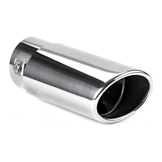 AMiO AMiO Universele Enkele Uitlaat Demper Recht Tip RVS Koppelstuk (86 x 65 mm) Chrome AMiO 5