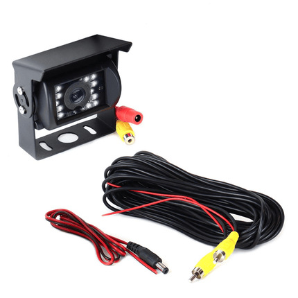 AMiO Universele Infrarood Achteruitrij Camera IR Nachtzicht met Aansluiting en Voeding (12V - 24V) Zwart - VCTparts.nl