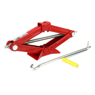 AMiO Universele Schaarkrik met Handslinger voor Auto Rood - 1.5 ton