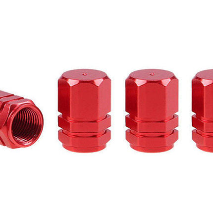 AMiO AMiO Universele Ventieldoppen Aluminium voor Auto Rood (set) AMiO 4