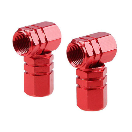 AMiO AMiO Universele Ventieldoppen Aluminium voor Auto Rood (set) AMiO 3