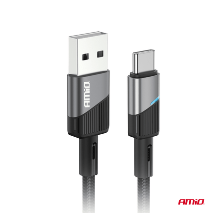 AMiO AMiO USB - A naar USB - C Kabel 3A 200cm FullLINK Premium - Hoogwaardige Snellader Oplaadkabel Snoer AMiO 2