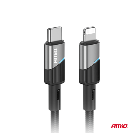 AMiO AMiO USB - C naar Lightning Kabel 20W 100cm FullLINK Premium - Hoogwaardige Snellader Oplaadkabel Snoer AMiO 3