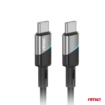 AMiO AMiO USB - C naar USB - C Kabel 60W 100cm FullLINK Premium - Hoogwaardige Snellader Oplaadkabel Snoer AMiO 3