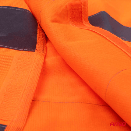 AMiO Veiligheidsvest Oranje SV - 01 Reflecterend Hesje met ISO Certificaat (120gr/m) - VCTparts.nl