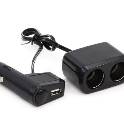 AMiO AMiO Verlengstuk Stopcontact SOC1 2+1 USB Universeel Zwart AMiO 1