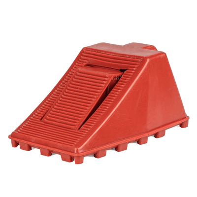 AMiO Wielkeg  Wielblok Klem Bandenstopper Rolstopper met Rem Kunststof Rood