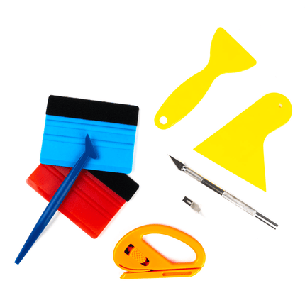 AMiO AMiO Wrapping Folie Applicatie Toolkit Allesinéén Set Gereedschap voor Professionele Resultaten (8 stuks) AMiO 1