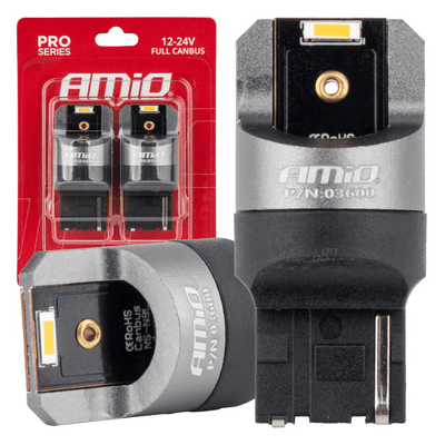 AMiO WY21W LED 12V-24V 2x1860 SMD Oranje Canbus [Knipperlicht - Richtingaanwijzer] (2 stuks)