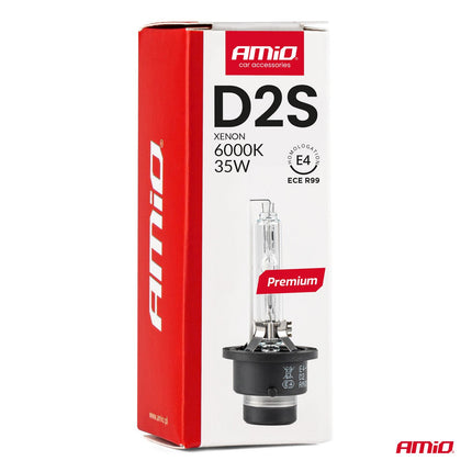 AMiO AMiO Xenon Lamp D2S 6000K 35W - Premium E4 ECE R99 Goedgekeurde Helder Witte Koplamp Autolamp AMiO 3