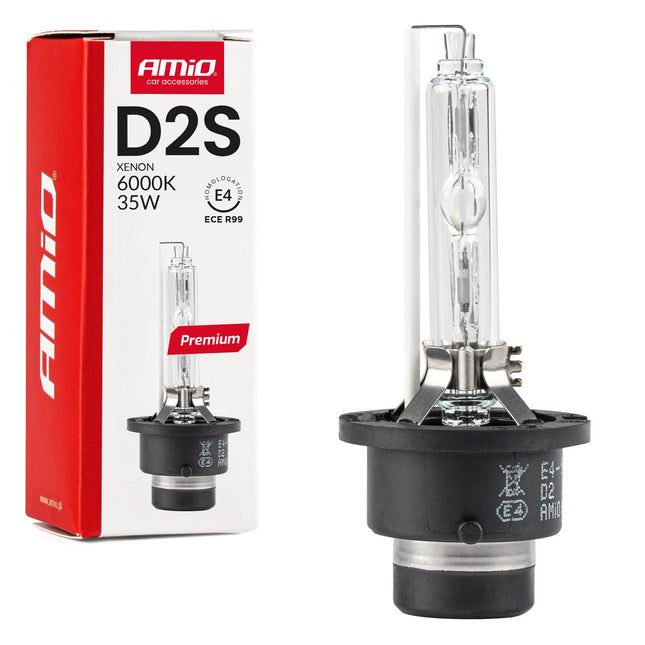 AMiO AMiO Xenon Lamp D2S 6000K 35W - Premium E4 ECE R99 Goedgekeurde Helder Witte Koplamp Autolamp AMiO 1