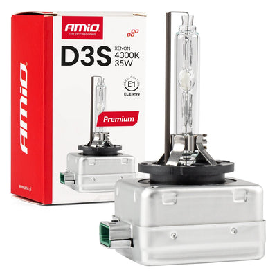 AMiO Xenon Lamp D3S 35W 4300K - E1 ECE R99 Goedgekeurde Natuurlijk Witte Koplamp