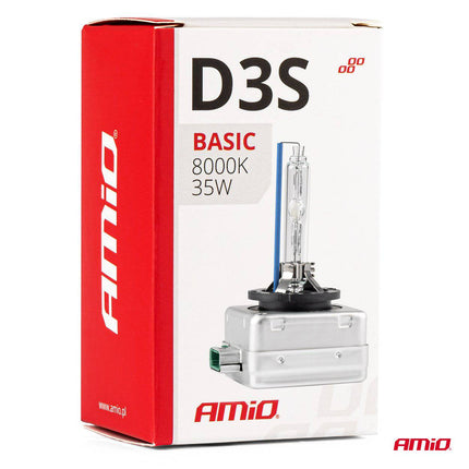 AMiO AMiO Xenon Lamp D3S 35W 8000K - E4 ECE R99 Goedgekeurde IJsblauw Heldere Koplamp Autolamp AMiO 3