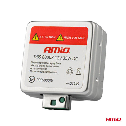 AMiO AMiO Xenon Lamp D3S 35W 8000K - E4 ECE R99 Goedgekeurde IJsblauw Heldere Koplamp Autolamp AMiO 4