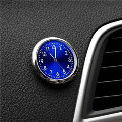 VCTparts Analoog Mini Dashboard Auto Klokje Zelfklevend - Blauw Chrome NORGOS 1