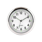 VCTparts Analoog Mini Dashboard Auto Klokje Zelfklevend - Wit Chrome NORGOS 6