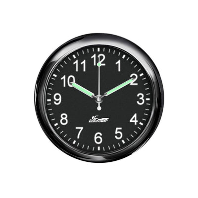 Analoog Mini Dashboard Auto Klokje Zelfklevend zwart