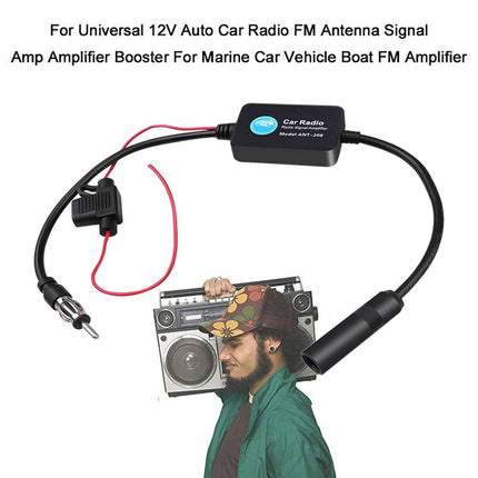 Antenne Radio Signaal Versterker AM FM - Radio Autoradio Booster Elektronische Stereo Ontvanger - VCTparts.nl