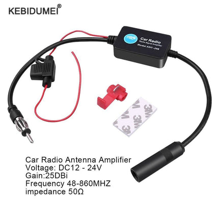 Antenne Radio Signaal Versterker AM FM - Radio Autoradio Booster Elektronische Stereo Ontvanger - VCTparts.nl