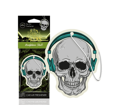 AROMA CAR AROMA Dia de los Muertos Auto Luchtverfrisser Stoere Schedel - Headphones Skull