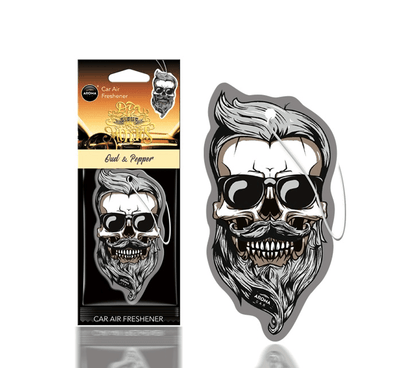 AROMA CAR AROMA Dia de los Muertos Auto Luchtverfrisser Stoere Schedel - Oud & Pepper