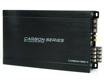 Audio System Carbon-series 4-kanaal Klasse A / B Auto Versterker voor Subwoofers en Speakers Krachtige Audio