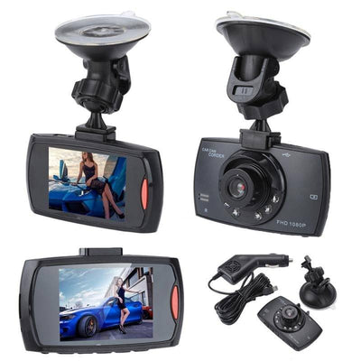 Auto Dashcam 720P 1CH Dashboard Video Recorder met Nachtzicht Zwart