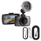 VCTparts Auto Dashcam HD 1080P 1CH Dashboard Video Recorder met Nachtzicht + Continue Voeding Zwart Combideal 2