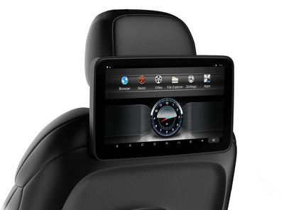 Auto Hoofdleuning Beeldscherm Hoofdsteunmonitor met Touchscreen 32GB Android 12 WiFi Bluetooth Achterbank Kids Tablet