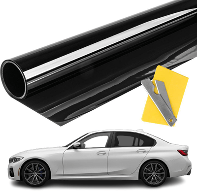 VCTparts Auto Raamfolie 15% Tint 50x300cm - Zonwerende Privacy Folie voor Autoruiten Warmtewerend UV Beschermend Zwart