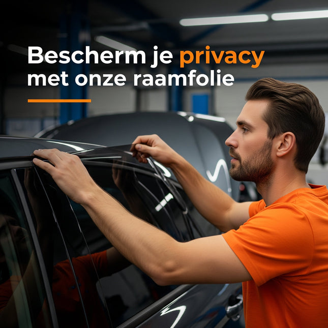 Auto Raamfolie HR++ Tint Vinyl Zwart 50x300cm (60%) Zwarte Tintfolie voor Zonwerende Auto folie - Verduisterend - VCTparts.nl