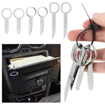 Auto Radio Demontage Tool Gereedschap Pin Sleutel Clip Radiostekkers Extractietool voor Volkswagen Audi