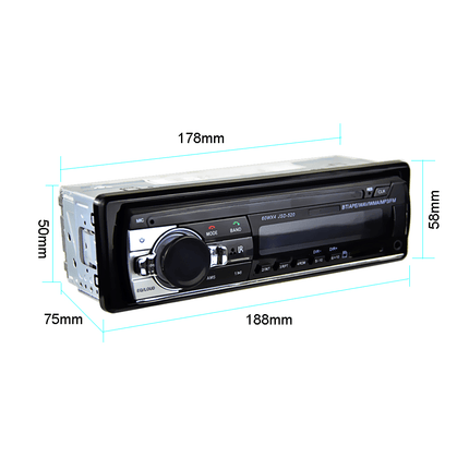 VCTparts Auto Radio Inbouw Speler Digitale Bluetooth met Aux en RGB LED NORGOS 10