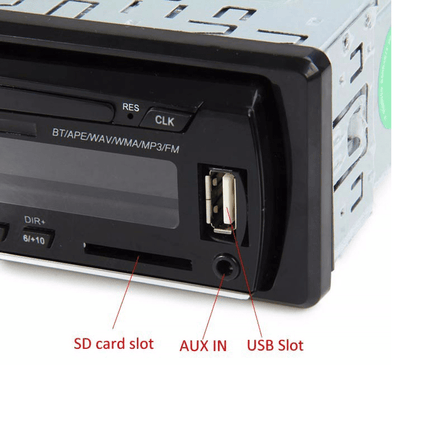 VCTparts Auto Radio Inbouw Speler Digitale Bluetooth met Aux en RGB LED NORGOS 8