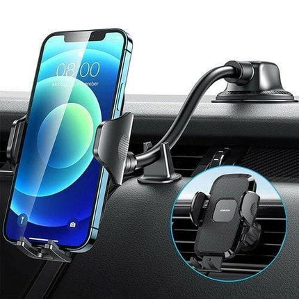 VCTparts Auto Telefoonhouder met Flexibele Arm voor Dashboard en Voorruit Zwart VCTparts 3