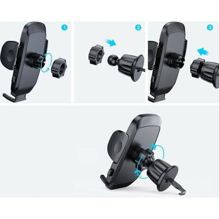 VCTparts Auto Telefoonhouder voor Ventilatierooster Klem Zwart VCTparts 6