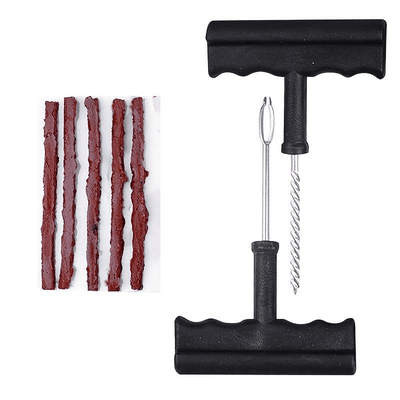 Autoband Reparatie Gereedschap Set met Rubber Strips Zwart