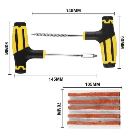 VCTparts Autoband Reparatie Gereedschap Set met Rubber StripsAutoband Reparatie Gereedschap Set met Rubber Strips Geel NORGOS 6