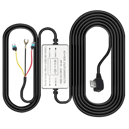 AZDome AZDome Auto Dashcam Continue Voeding Hardwire Kabel Voeding Micro USB [3.5M 12v/24v] INNPRO 6