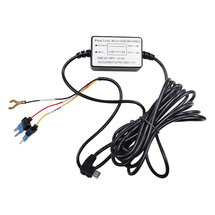 AZDome AZDome Auto Dashcam Continue Voeding Hardwire Kabel Voeding Micro USB [3.5M 12v/24v] INNPRO 2