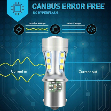 VCTparts BA15s led wit 1156 Achterlicht (set) NORGOS 5