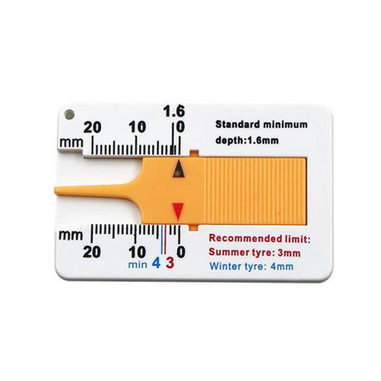 VCTparts Bandenprofielmeter Gereedschap Autoband Diepte voor Wettelijk Minimum NORGOS 4
