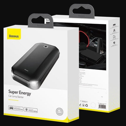 Baseus Auto Jump Starter Powerbank, Noodstroom Accu 8.000 mAh + Startkabels [Autolader Autostarter Jumpstarter] - VCTparts.nl